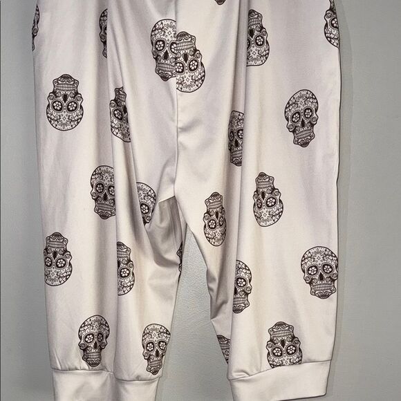 Skull Print Jogger Cropped Pants 3XL - Picture 7 of 9